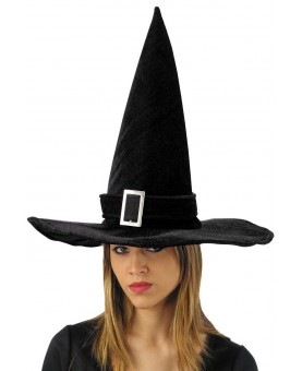 Chapeau de sorcière velours noir