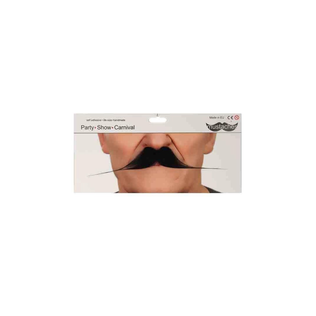 Longue moustache noire