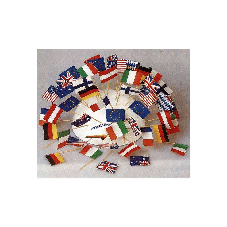 50 Drapeaux de table