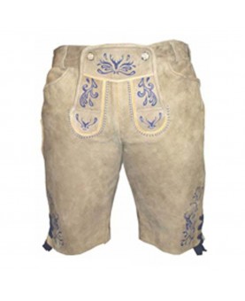 Lederhose cuir beige