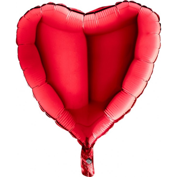 Ballon coeur rouge 18" mylar