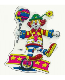 Clown sur mono-cycle