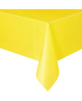 Nappe jaune en plastique