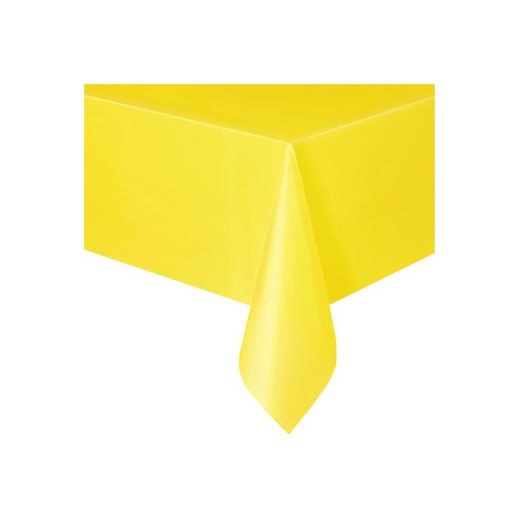 Nappe jaune en plastique