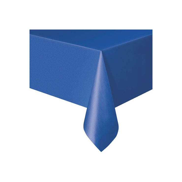 Nappe bleue en plastique