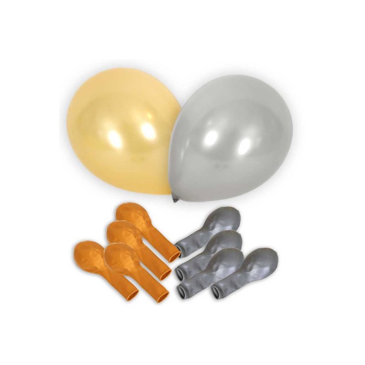 Ballons métallisés x10