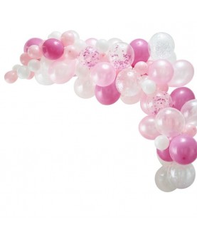 Kit arche de ballons rose