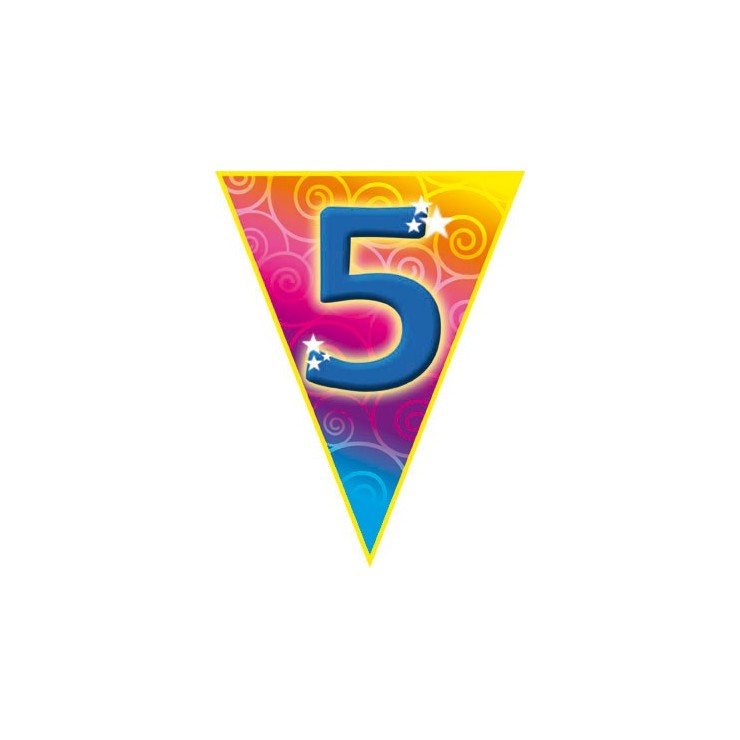 Guirlande fanions 5 ans