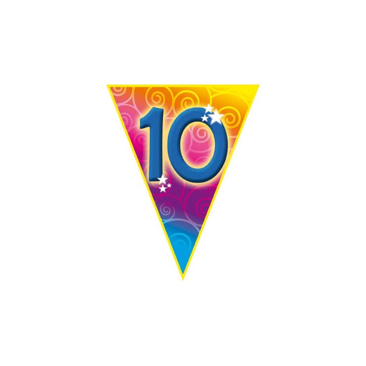Guirlande fanions 10 ans