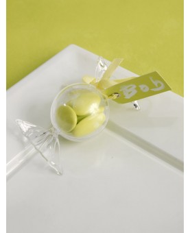 bonbon plastique transparent x4