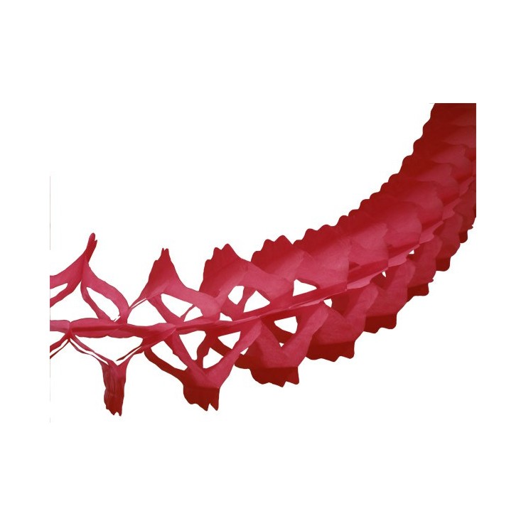 Guirlande papier rouge