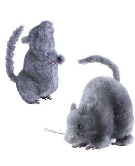 Rat gris 13 cm