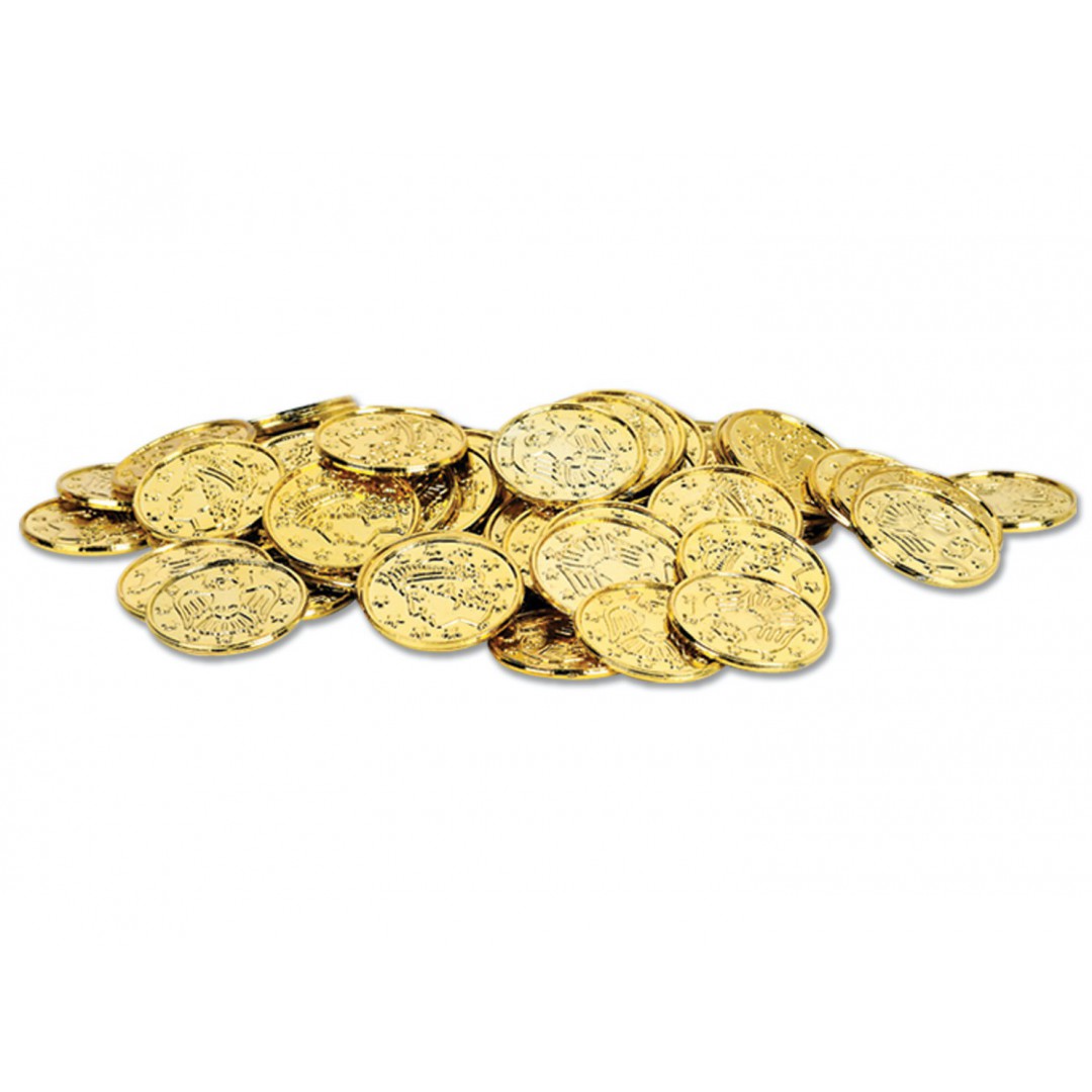 100 fausses pièces en or