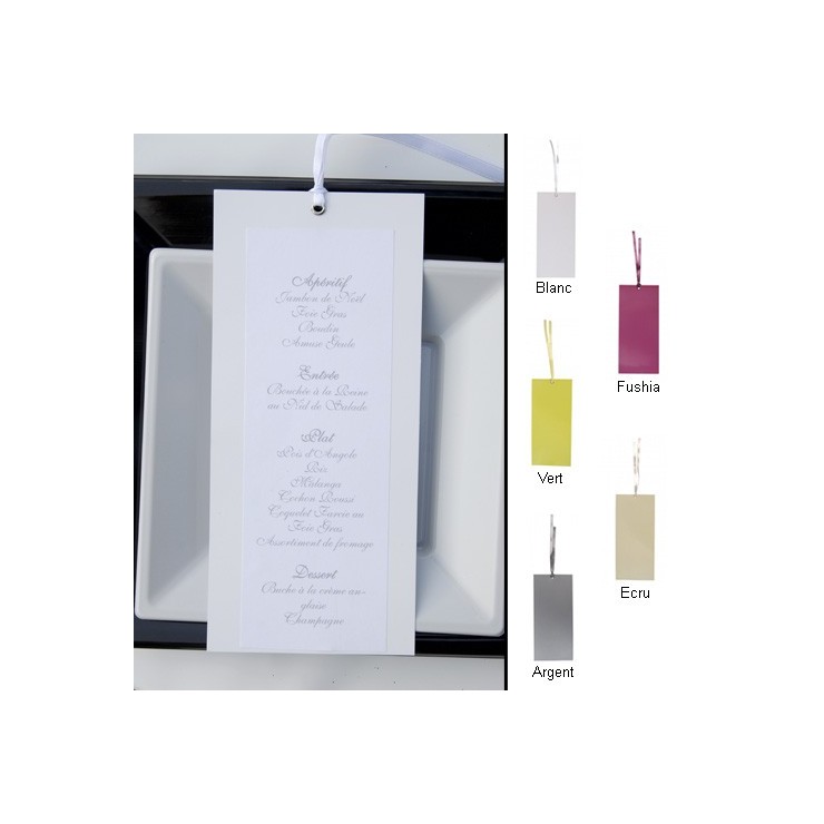 Menu mariage x3