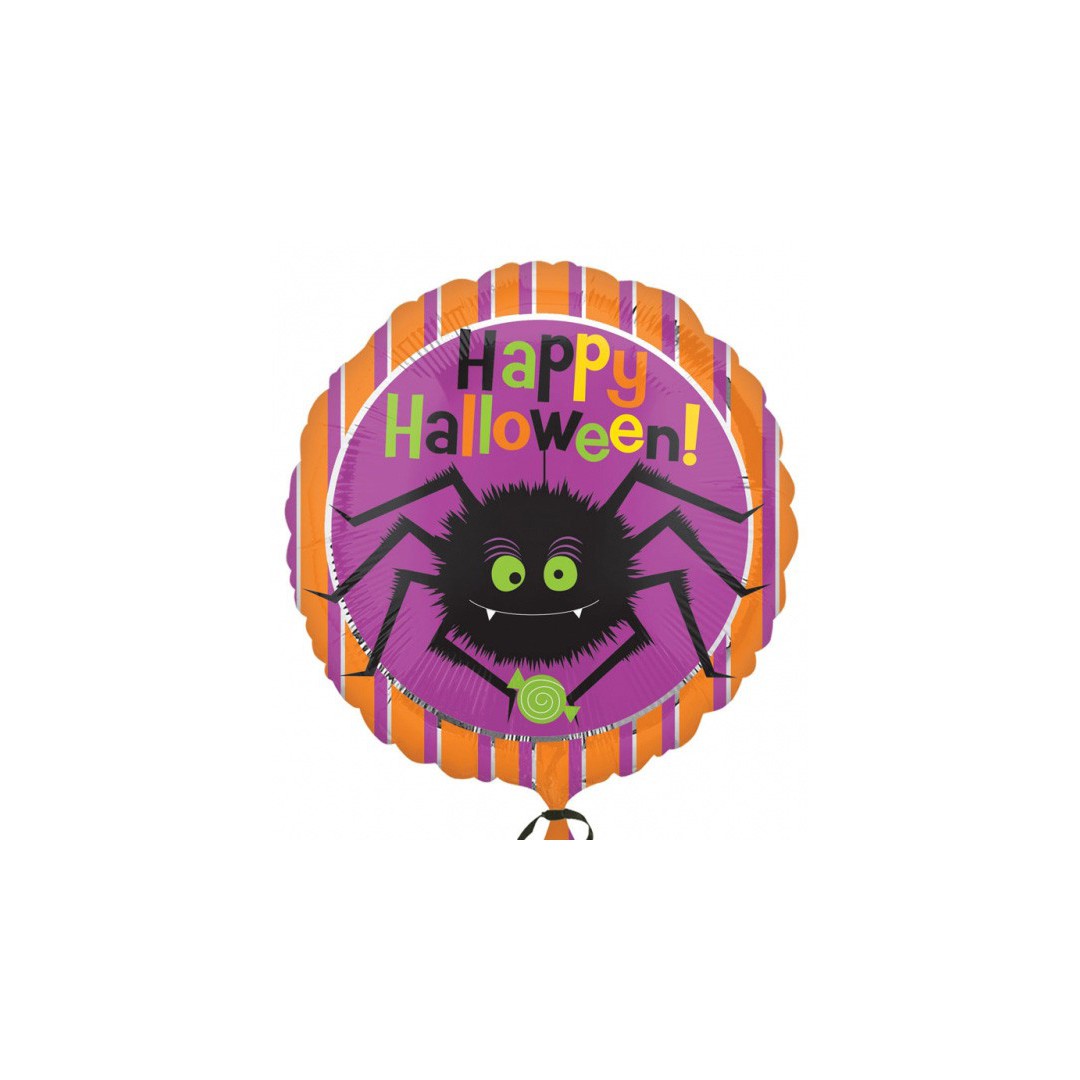 Ballon mylar araignée Halloween