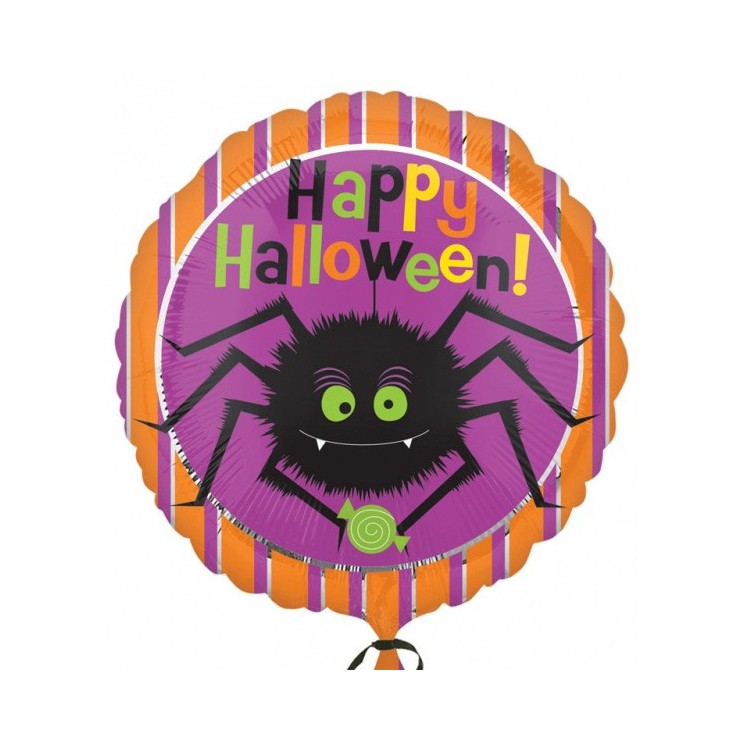 Ballon mylar araignée Halloween