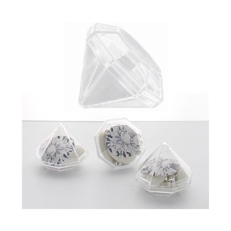 Contenant à dragées Diamant x3
