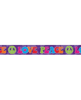 Banderole Love Peace 7.6m.