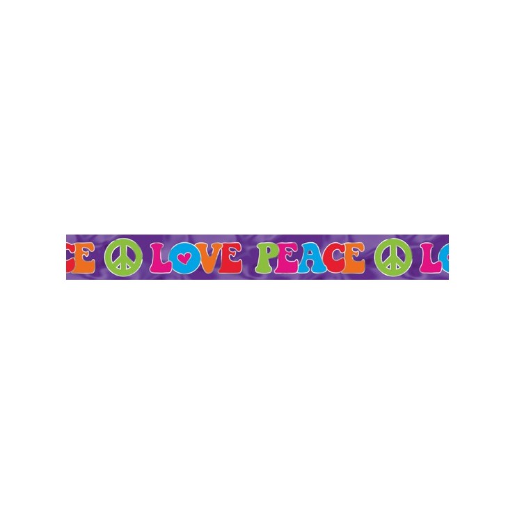 Banderole Love Peace 7.6m.