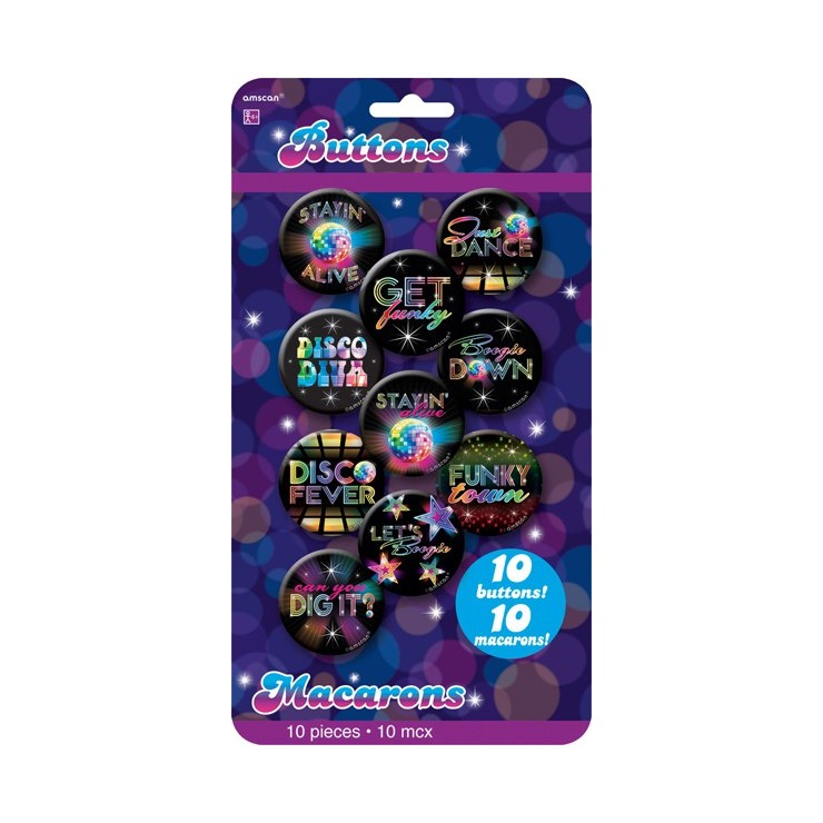 Badges Disco fever x10
