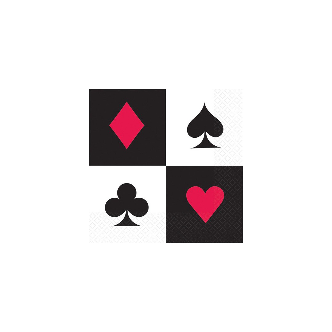 Serviettes Poker x16
