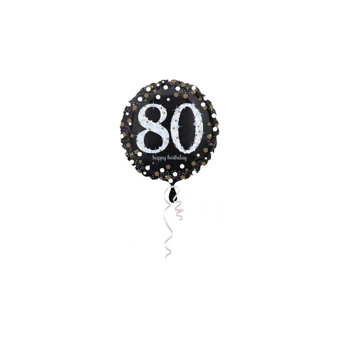 Ballon holographique 80 ans