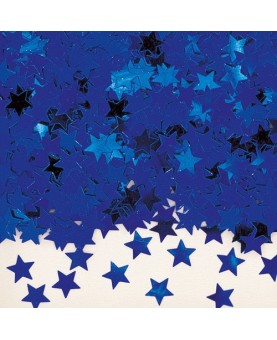 Confettis étoiles bleues