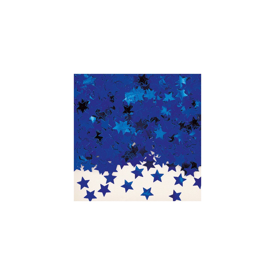 Confettis étoiles bleues
