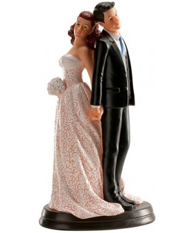 Figurine mariés dos à dos
