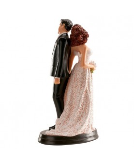 Figurine mariés dos à dos
