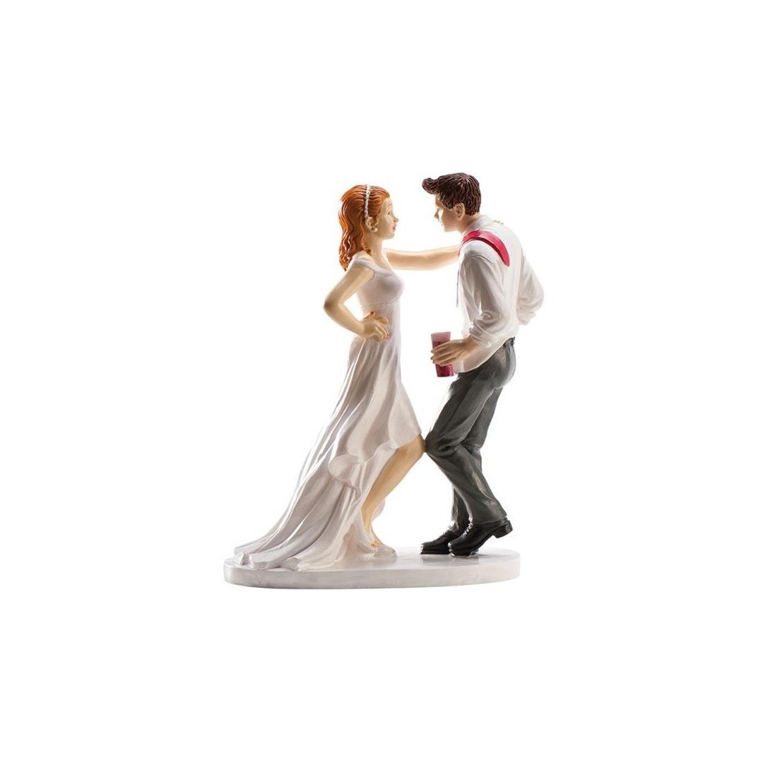 Figurine mariés dansant le rock