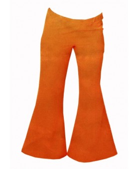 Pantalon pattes d'éléphant orange