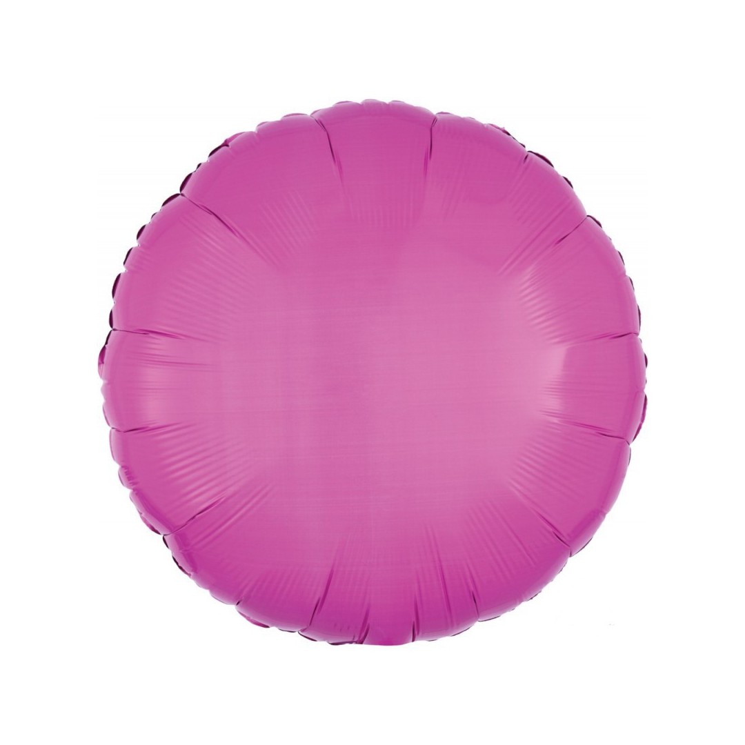 Ballon mylar rond rose satin 18"