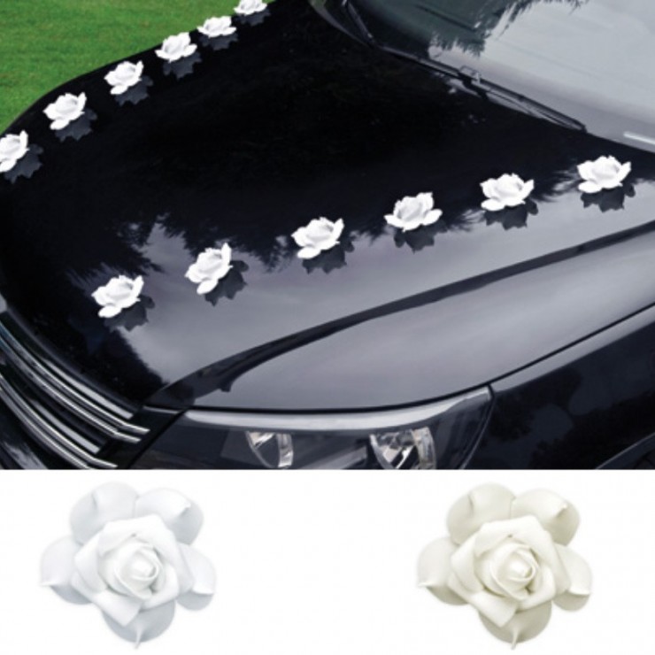 Fleur décorative adhésive x9