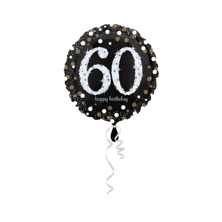 Ballon holographique 60 ans