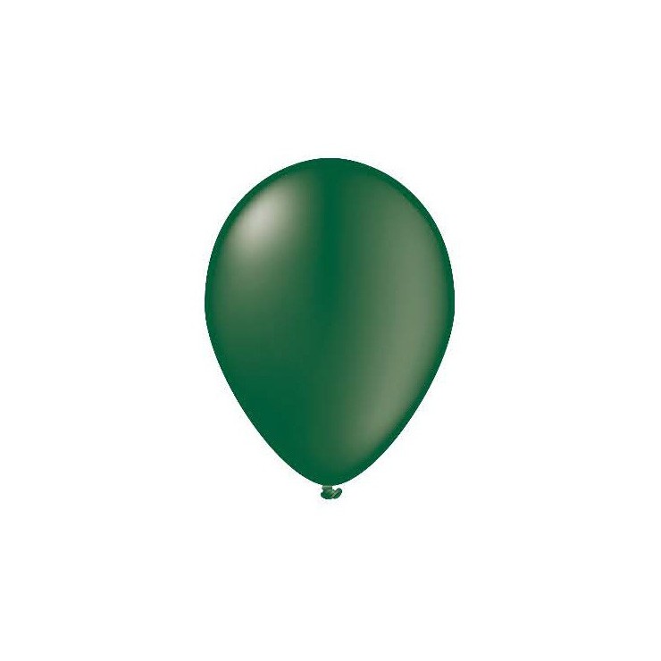 100 ballons vert sapin