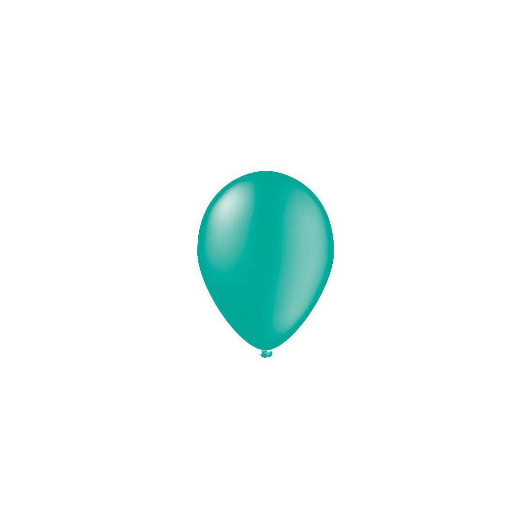 100 ballons turquoise
