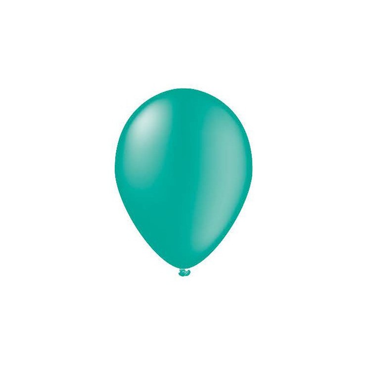 100 ballons turquoise