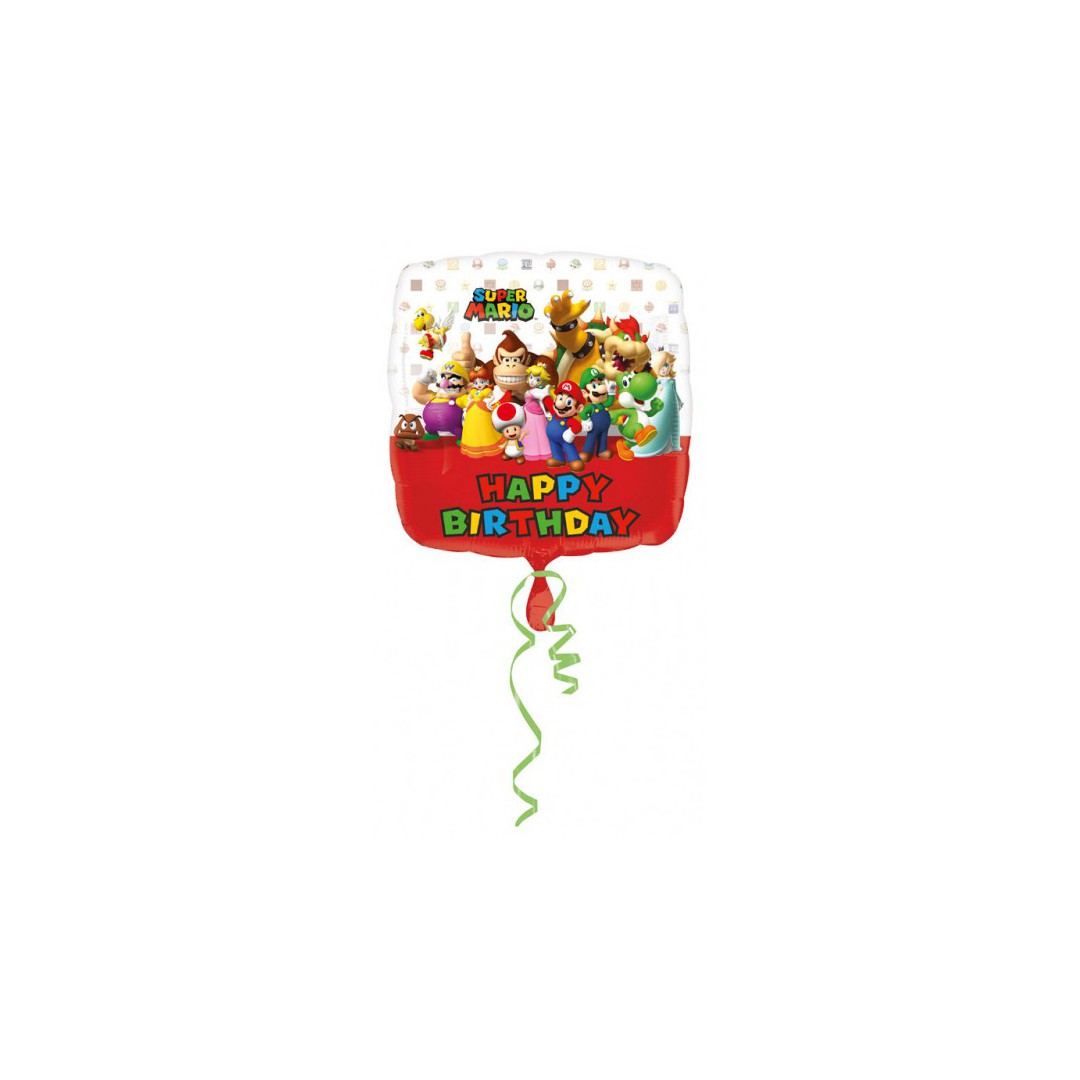 Ballon Happy Birthday Mario