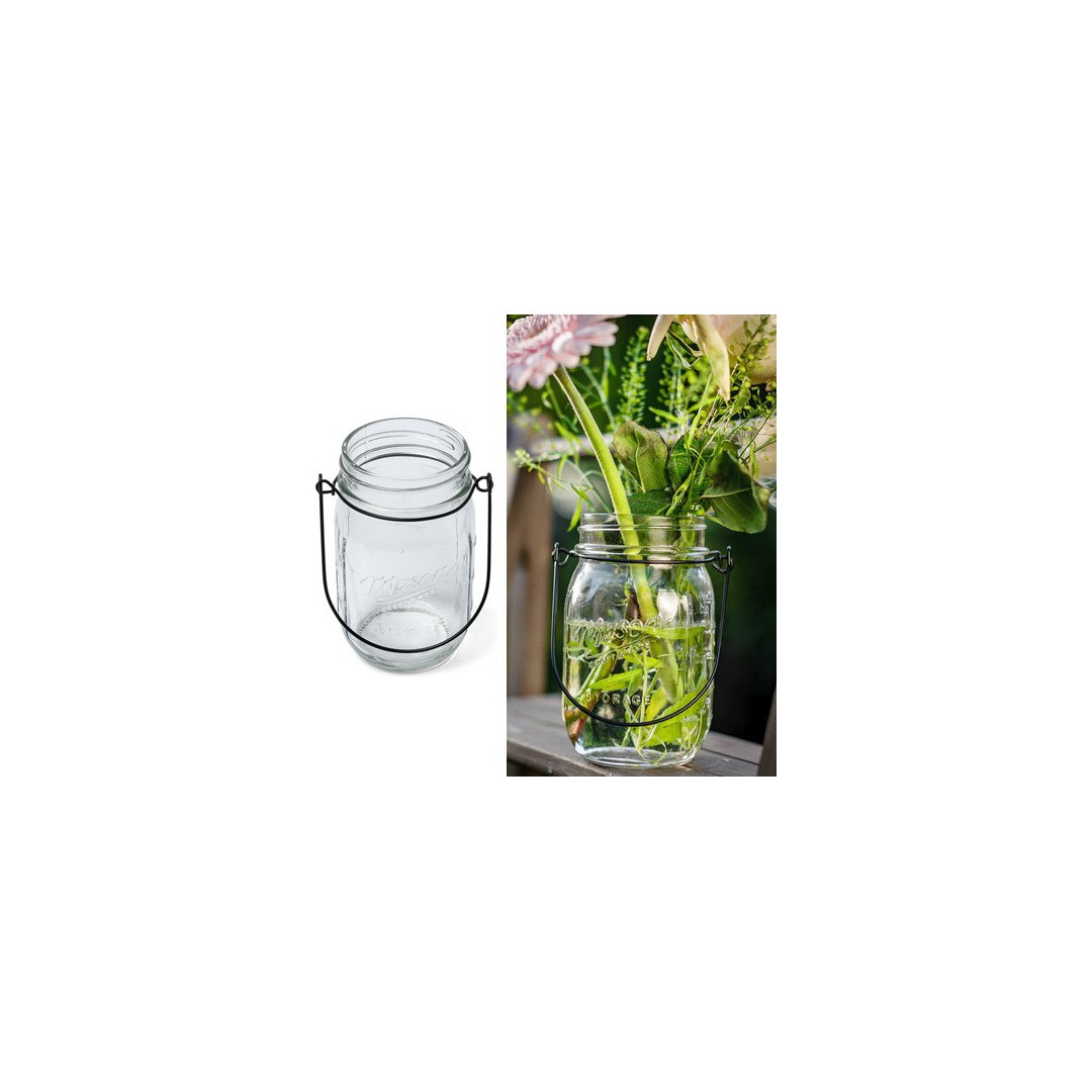 Joli vase champêtre photophore