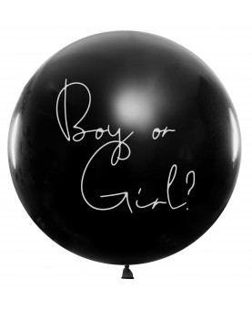 Ballon boy or girl confettis bleus