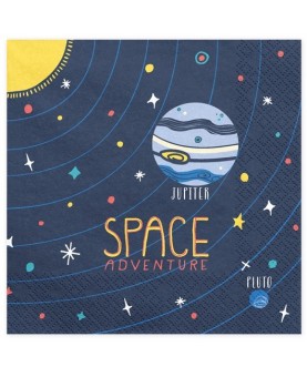 Serviettes space adventure x20