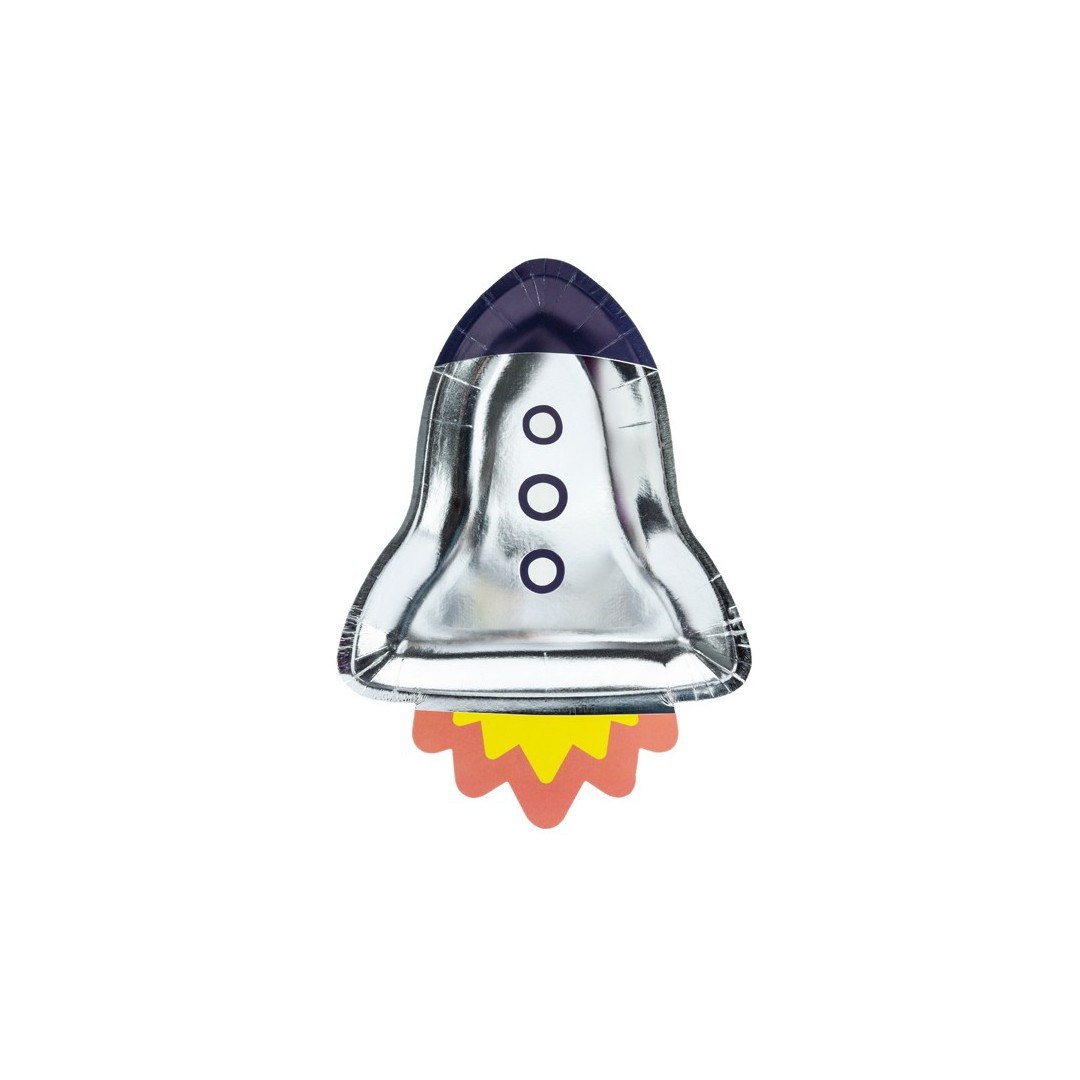 Assiettes fusée space adventure x6