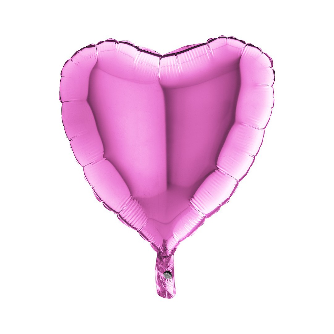Ballon mylar en forme de coeur rouge