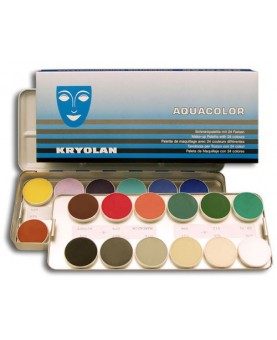 Palette Aquacolor kryolan 24 couleurs