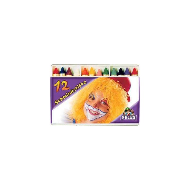 12 crayons gras