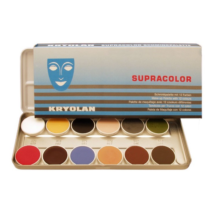 Palette fard gras 12 couleurs