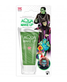 Maquillage à l'eau vert