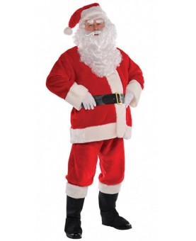 Costume Père Noël peluche complet S/M