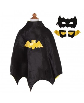 Set bat cape avec masque et bracelets